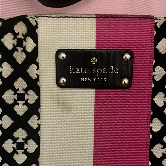 Kate Spade Black and Pink Geometric Shoulder Bag - Picture 2 of 5